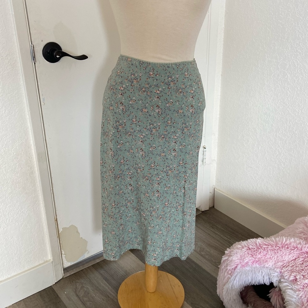 Brandy Melville Floral Midi Skirt